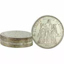 France LOT 5 X 10 Francs HERCULE 1965 &agrave; 1973