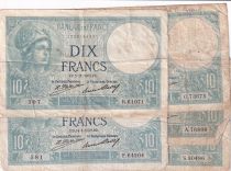 France Lot of 5 x 10 Francs - 1931 to 1940 - G to aF - P.73