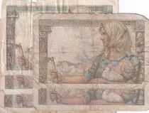 France Lot of 5 x10 Francs Miner - 1943 to 1947 - 5 issuing date - aF