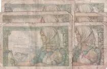 France Lot of 6x10 Francs Miner - 1942 to 1944 - 5 issuing date - G to aF
