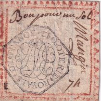 France Loterie Royale de France - Tirage de Juillet 1792 - bon pour 1 sol - TTB