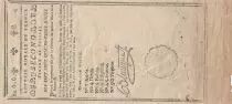 France Loterie Royale de France - Tirage de Juillet 1792 - Second Lot - VF