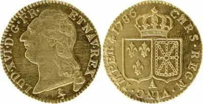 France Louis d\'or, Louis XVI � la t�te nue - 1786 A Paris