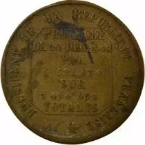 France Louis-Napoleon Bonaparte - Bronze Token, Election - 1848