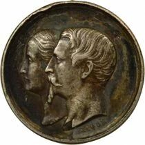France Louis Napol&eacute;on Bonaparte - Quinaire Argent, Bapt&ecirc;me - 4 Juin 1856