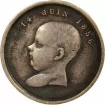 France Louis Napoléon Bonaparte - Silver Quiarius, Baptism - 4th June 1856