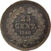 France Louis-Philip I - 25 Silver Centimes - 1848 A Paris