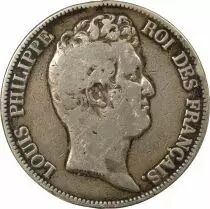 France Louis Philippe - 5 Francs Argent, sans I - 1830 A Paris