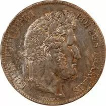 France Louis Philippe - 5 Francs Argent, Type Domard, Tr relief - 1836 B Rouen