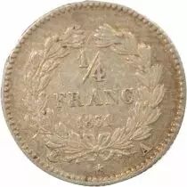 France Louis Philippe I - 1/4 Franc Argent - 1831 A Paris