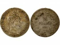 France Louis-Philippe I - 1/4 Franc Argent - 1834 A Paris