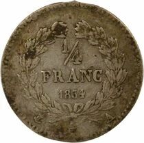 France Louis-Philippe I - 1/4 Franc Argent - 1834 A Paris