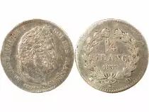 France Louis Philippe I - 1/4 Franc Argent - 1837 D Lyon