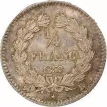 France Louis Philippe I - 1/4 Franc Argent - 1839 B Rouen