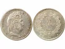 France Louis Philippe I - 1/4 Franc Argent - 1845 A Paris