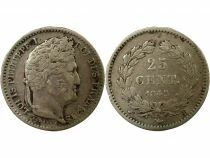 France Louis Philippe I - 1/4 Franc Argent - 1845 B Rouen