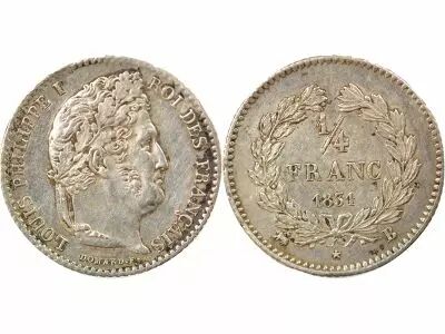 France Louis Philippe I - 1/4 Silver Franc - 1831 B Rouen