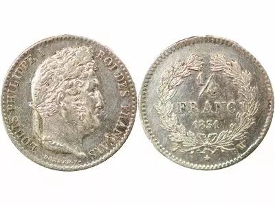 France Louis Philippe I - 1/4 Silver Franc - 1831 W Lille