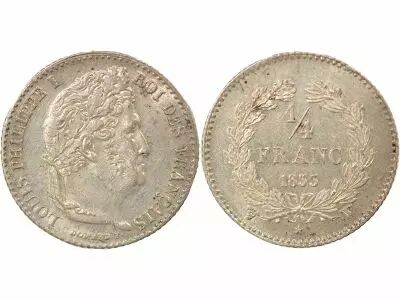 France Louis Philippe I - 1/4 Silver Franc - 1833 W Lille