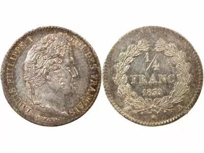 France Louis Philippe I - 1/4 Silver Franc - 1839 A Paris
