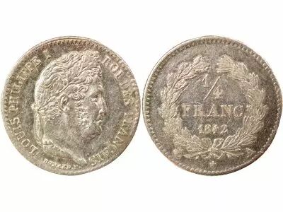 France Louis Philippe I - 1/4 Silver Franc - 1842 A Paris