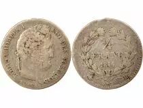 France Louis Philippe I - 1/4 Silver Franc - 1844 BB Strasbourg