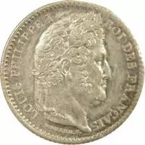 France Louis Philippe I - 1/4 Silver Franc - 1845 B Rouen