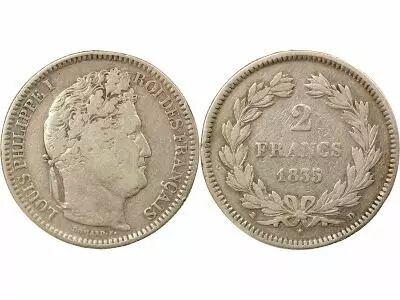 France Louis Philippe I - 2 Francs Argent - 1835 D Lyon