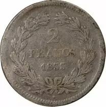 France Louis Philippe I - 2 Silver Francs - 1833 W Lille