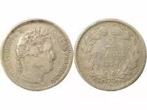 France Louis Philippe I - 2 Silver Francs - 1834 B Rouen