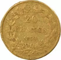 France Louis Philippe I - 20 Gold Francs, Domard - 1839 A Paris