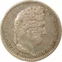 France Louis Philippe I - 25 Centimes Argent - 1845 B Rouen