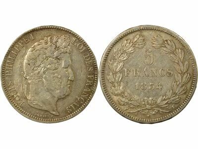 France Louis-Philippe I - 5 Francs Argent - 1834 I Limoges