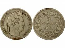 France Louis-Philippe I - 5 Francs Argent - 1841 K Bordeaux
