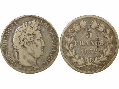 France Louis-Philippe I - 5 Francs Argent, Domard, 2e Type - 1832 M Toulouse