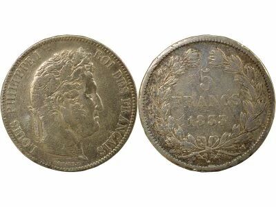 France Louis-Philippe I - 5 Francs Argent, Domard, 2e Type - 1833 M Toulouse