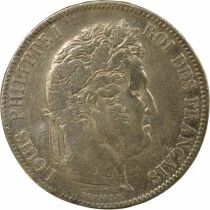 France Louis-Philippe I - 5 Francs Argent, Domard, 2e Type - 1833 M Toulouse