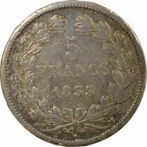 France Louis-Philippe I - 5 Francs Argent, Domard, 2e Type - 1833 M Toulouse