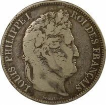 France Louis-Philippe I - 5 Francs Argent, Domard, 2e Type - 1833 Q Perpignan