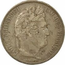 France Louis-Philippe I - 5 Francs Argent, Domard, 2e Type - 1837 K Bordeaux