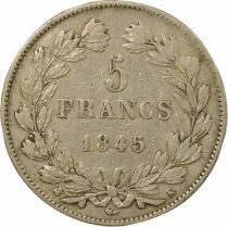 France Louis Philippe I - 5 Francs Argent, Domard, 3e Type - 1845 K Bordeaux