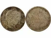 France Louis Philippe I - 5 Francs Argent, Domard, IIe Type - 1835 A Paris