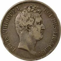 France Louis-Philippe I - 5 Francs Argent, Tr. en Relief - 1830 A Paris