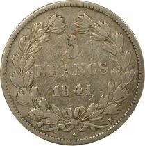 France Louis-Philippe I - 5 Silver Francs, Domard - 1841 K Bordeaux