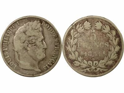 France Louis-Philippe I - 5 Silver Francs, Domard, Raised Edge - 1831 I Limoges