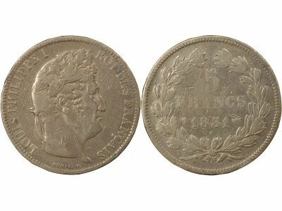 France Louis-Philippe I - 5 Silver Francs, Domard, Raised Edge - 1831 T Nantes