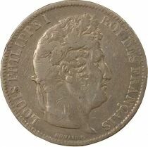 France Louis-Philippe I - 5 Silver Francs, Domard, Raised Edge - 1831 T Nantes