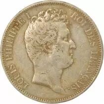 France Louis Philippe I - 5 Silver Francs, Hollowed Edge - 1831 A Paris