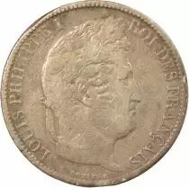 France Louis Philippe I - 5 Silver Francs, Hollowed Edge - 1831 MA Marseille