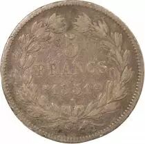 France Louis Philippe I - 5 Silver Francs, Hollowed Edge - 1831 MA Marseille